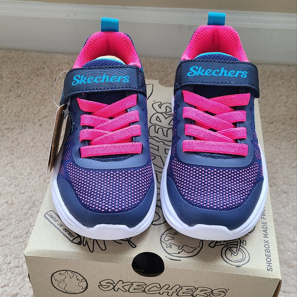 Kids Skechers velcro sneakers